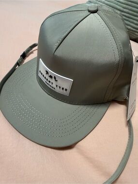 Kids Olive Baseball Cap with Logo Patch